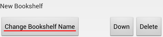 Change bookschelf Name